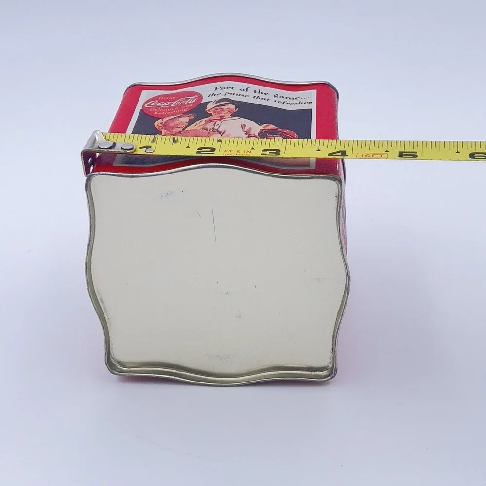 Vintage Coca-Cola Tin Can 1993 Nostalgic Kids Baseball Theme Part Of The Game